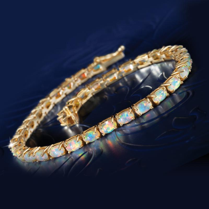 Kaleidoscope Opal Tennis Bracelet